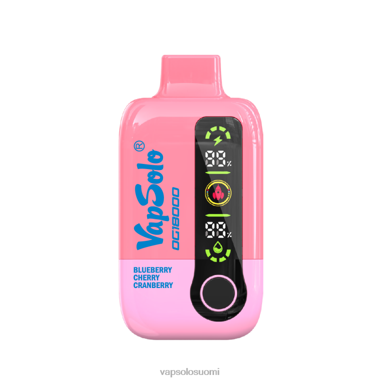 VapSolo DG18000 kertakäyttöinen vape mustikka kirsikka karpalo 82HZN49 - Vapsolo Suomi