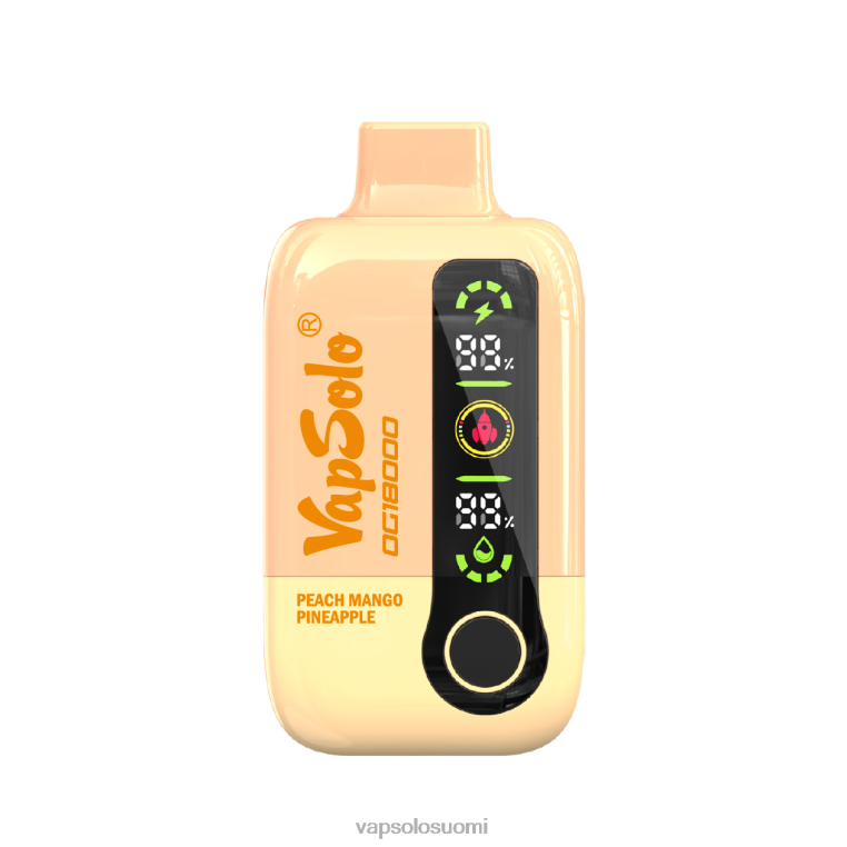 VapSolo DG18000 kertakäyttöinen vape persikka mango ananas 82HZN53 - Vapsolo Helsinki