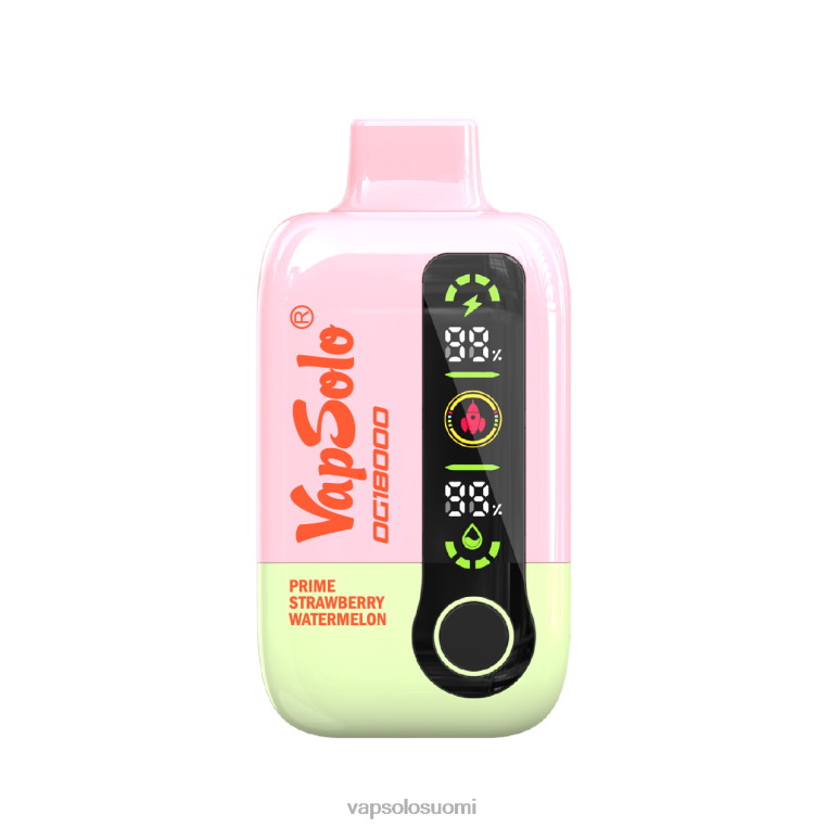 VapSolo DG18000 kertakäyttöinen vape prime mansikka vesimeloni 82HZN54 - Vapsolo Review