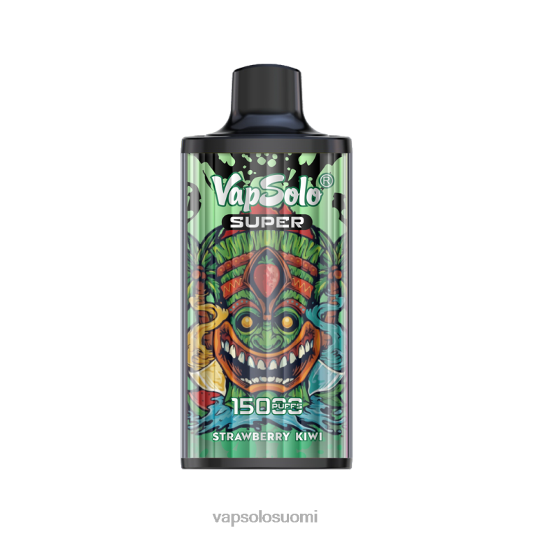 VapSolo SUPER kertakäyttöinen vape mansikka kiivi 82HZN23 - Vapsolo Helsinki