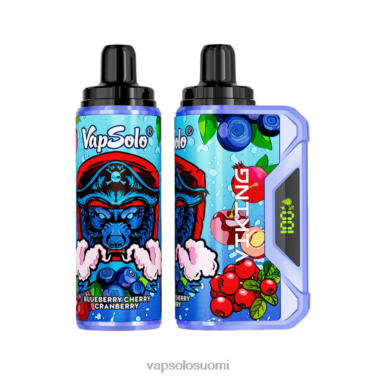 VapSolo VIKING kertakäyttöinen vape mustikka kirsikka karpalo 82HZN37 - Vapsolo Suomi