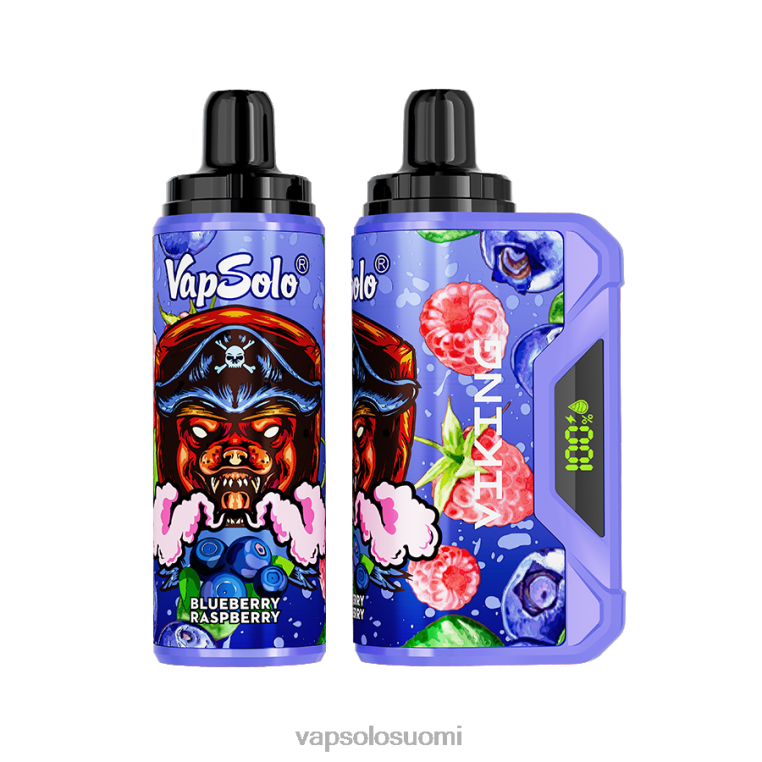 VapSolo VIKING kertakäyttöinen vape mustikka vadelma 82HZN38 - Vapsolo Helsinki