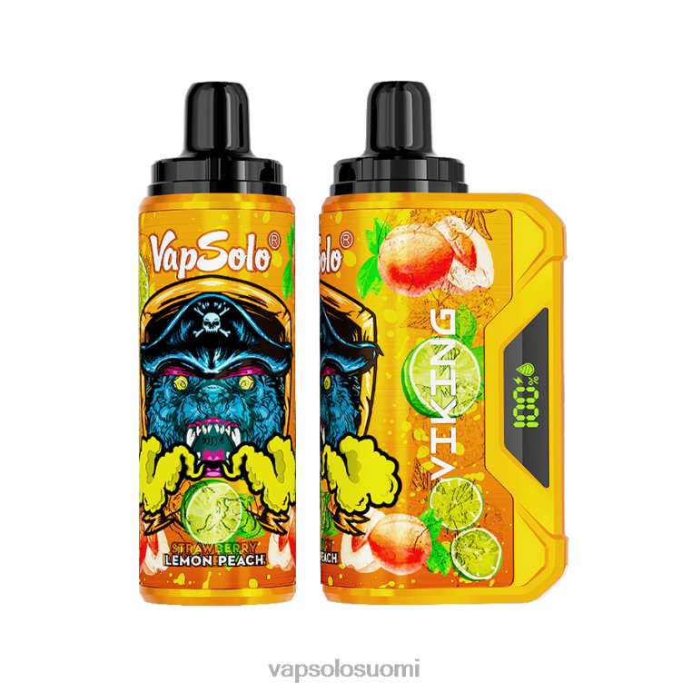 VapSolo VIKING kertakäyttöinen vape sitruuna persikka 82HZN41 - Vapsolo Helsinki