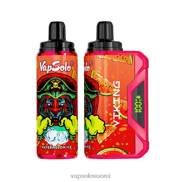 VapSolo VIKING kertakäyttöinen vape vesimeloni jäätä 82HZN48 - Vapsolo Review