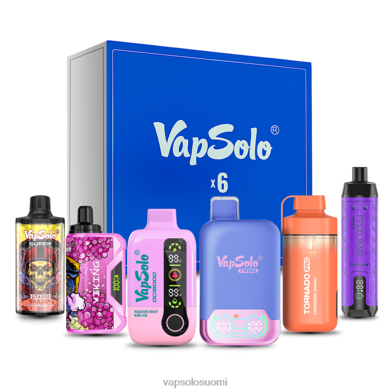 VapSolo yllätyslaatikko setti satunnaisia ​​makuja 82HZN25 - Vapsolo Suomi